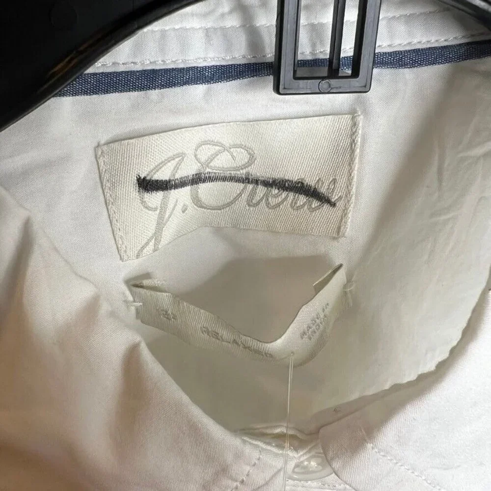J.Crew $98 Petite Relaxed Fit Crisp Cotton Shirt Size P12 AW717 Monogrammed - Picture 4 of 7